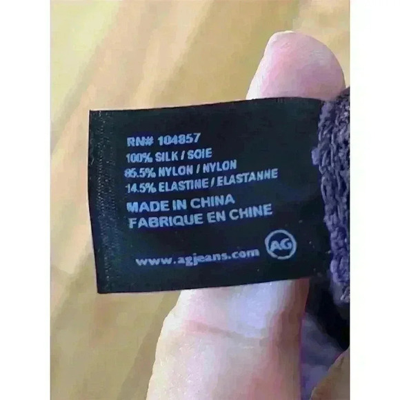 AG Women's Sleeveless Lace Camisole Blouse Purple Size S Casual Top - Picture 7 of 8